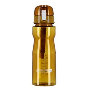 Royalford Water Bottle With Volume Marker Portable Bpa Free & Frosted Polymer Plastic,750 Ml