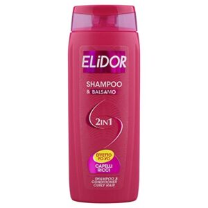 Elidor 2 in 1 Shampoo & Conditioner for Curly Hair with Macadamia Oil and Shea Butter Yo-Yo Effect - 250ml