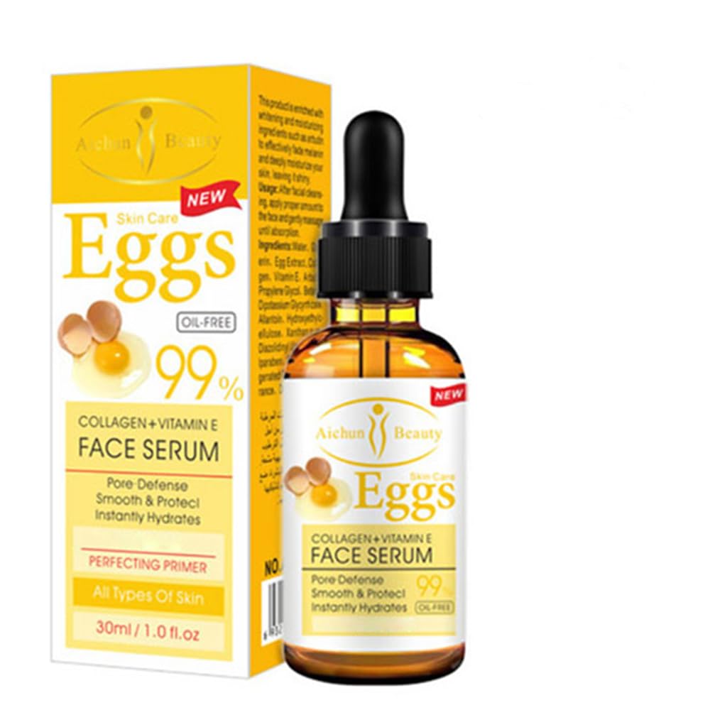AICHUN BEAUTY Serum 99% Vitamin E Collagen Face Lifting Smoothing Oil Control Acne Perfecting Primer 4 Type (#03 EGGS)