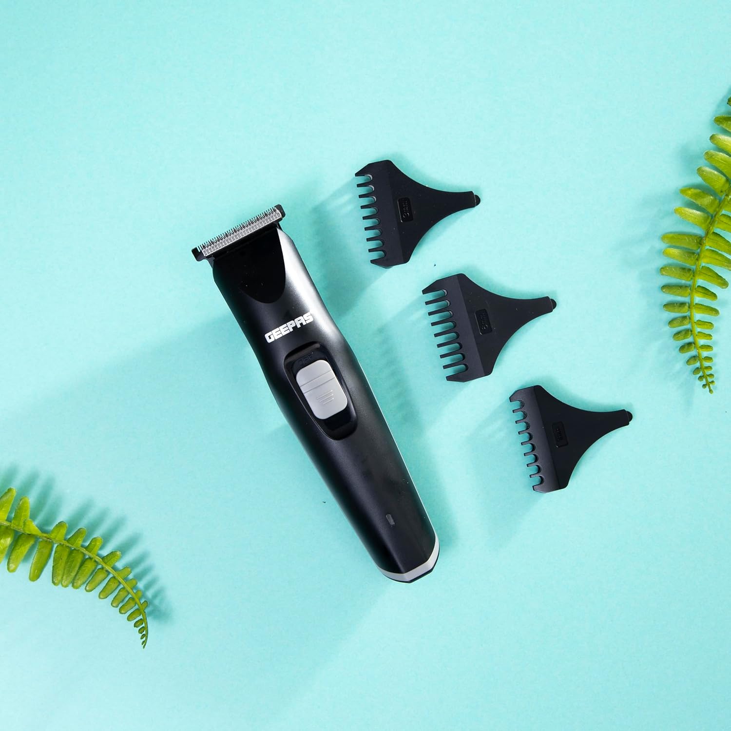 Geepas GTR8126N Rechargeable Trimmer with Cordless Operation | 40 mins Continuous Working | High Cutting Performance | Long Lasting Battery with 6-8 Hours of Charging