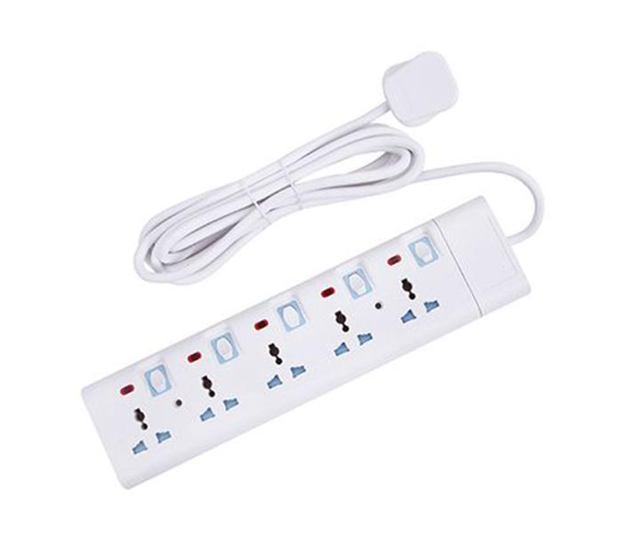 Geepas GES4092 5-Way Extension Board - 3 Meter