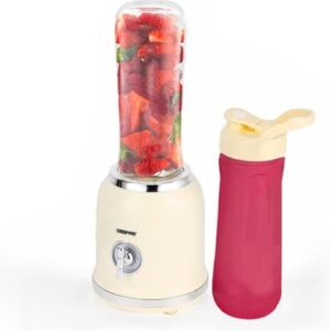 Geepas Personal Blender- GSB44113/ 300W, Bottles/Perfect for making Smoothies, Protein Shakes